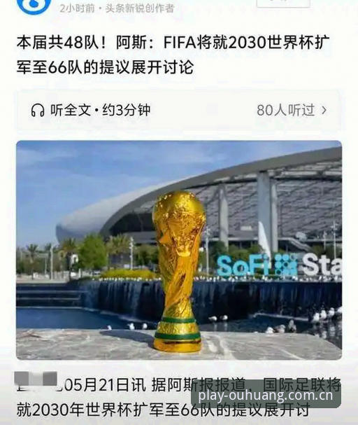 欧皇体育安卓版 资深球迷深度解析:2030世界杯扩军至66队,中国男足的机遇与挑战